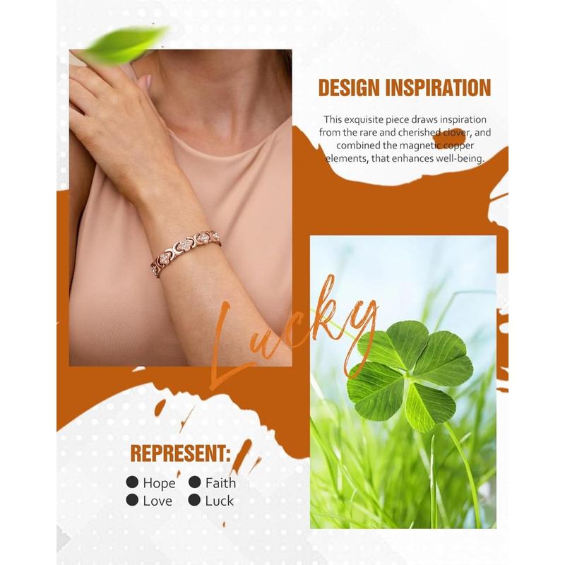 Diystar® Pure Copper Magnetic Bracelet with 3500 Gauss Effective Magnets Outdoorfun