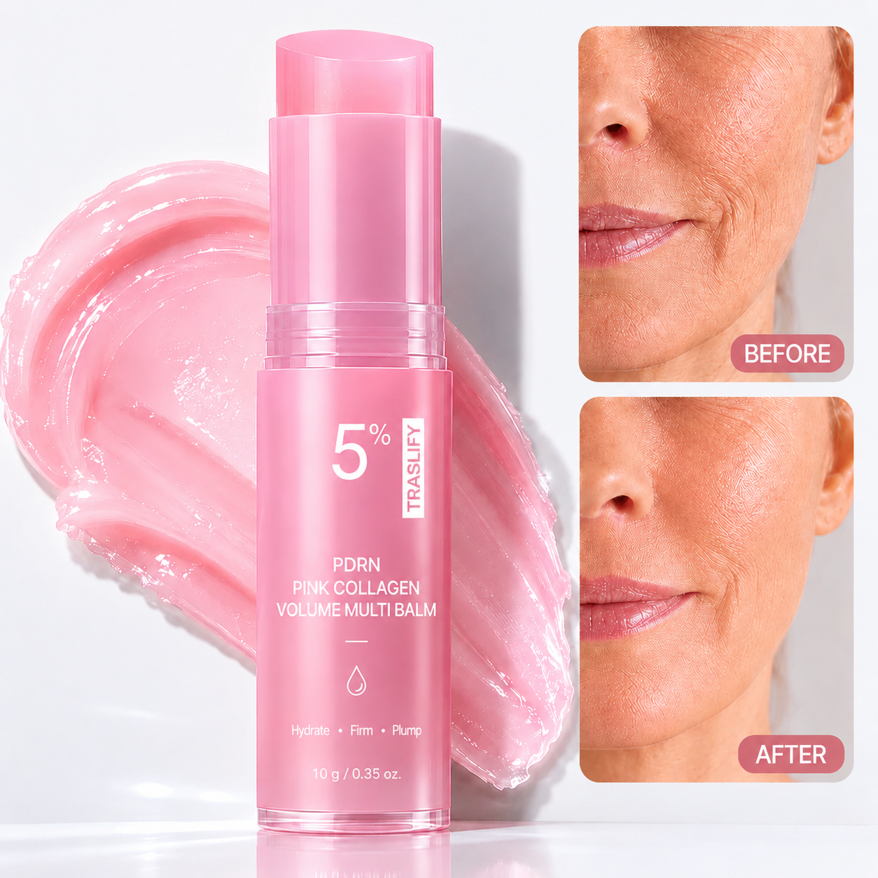 🔥LAST DAY 60% OFF Traslify Korean Pink CollagenVolume Multi Balm
